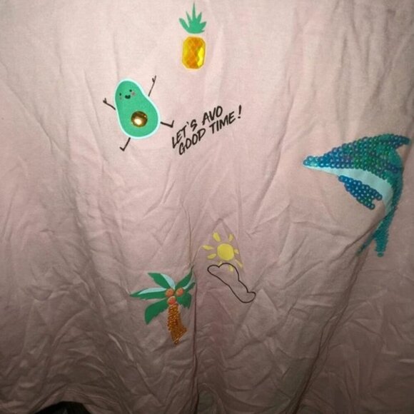 *3 FOR $9* NEW Arizona Jean Co Plus Dolphin Sunglasses Sequin Palm Tank Top Tee - Picture 3 of 4